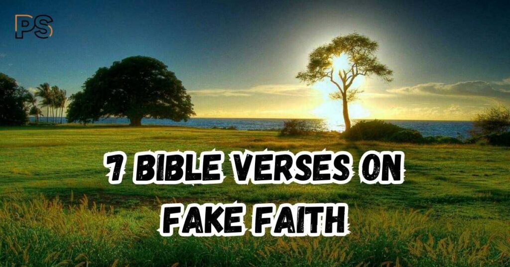 7 Bible Verses on Fake Faith